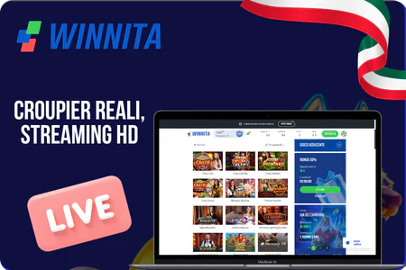 Casinò dal vivo Winnita con croupier reali